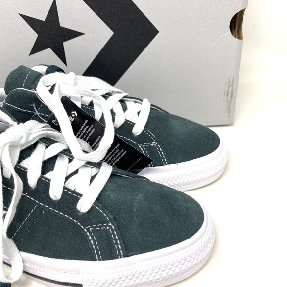 Converse Cons One Star Pro OX Low Top Seawood Black Suede Women Sneakers 171977C - Picture 6 of 10